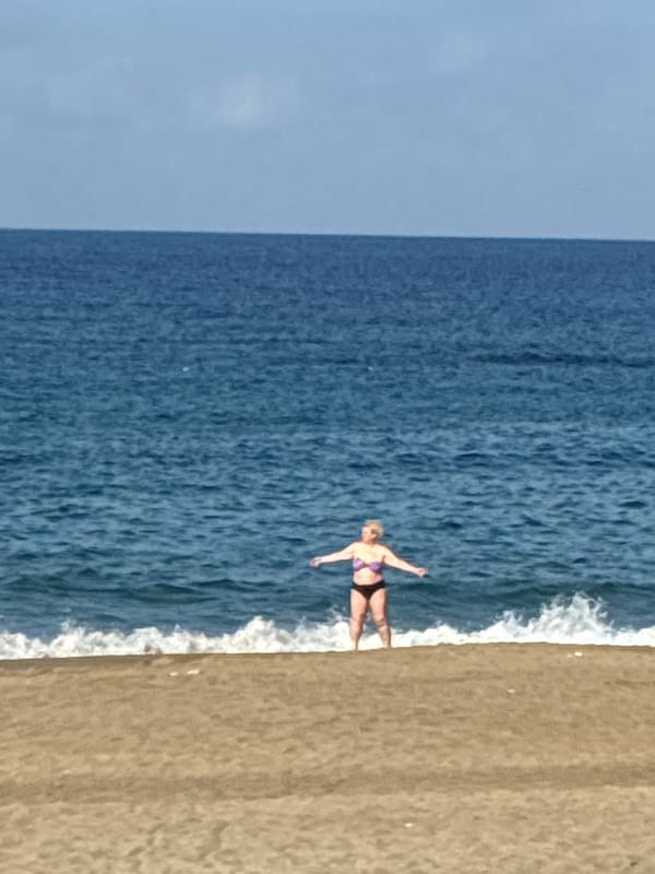 Early morning life along Alanya's beach and promenade