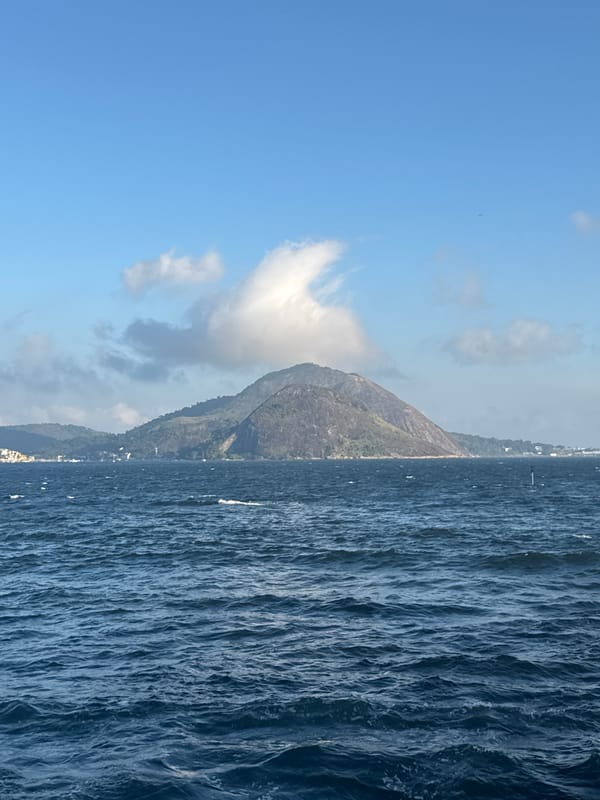 Niterói's rugged coastline where rocks meet the Atlantic