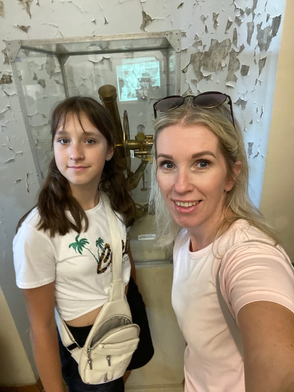 Guided tour through a historic Ukrainian astronomical observatory