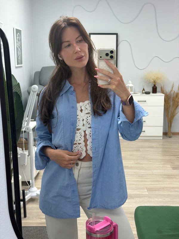 Mirror selfie series at a Perm beauty salon
