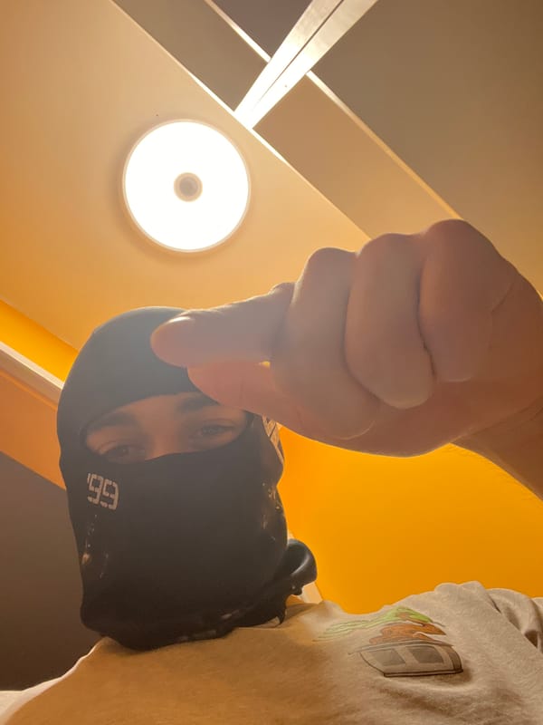 Masked individual and scarred person photographed in Bulgaria
