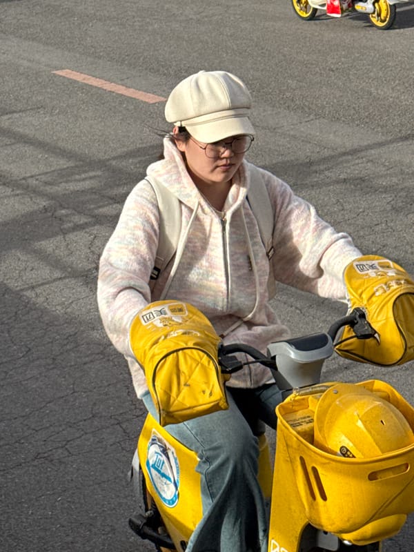 Morning street life observed in Zhongtun, China