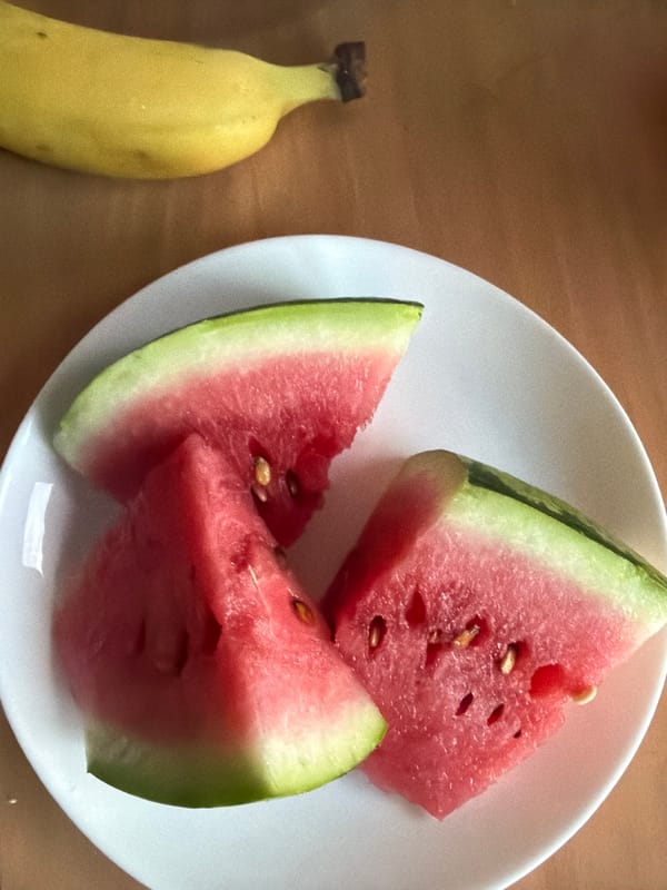 Fruit, clouds, and a lazy morning at home