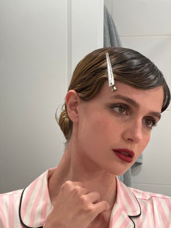 Woman documents day through series of selfies across locations