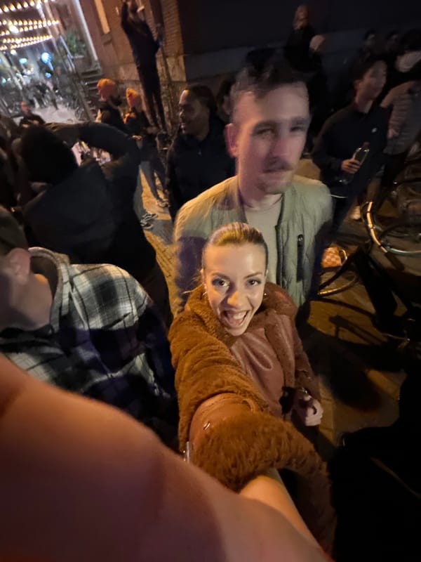 Street drummers draw crowds in Amsterdam nighttime performance
