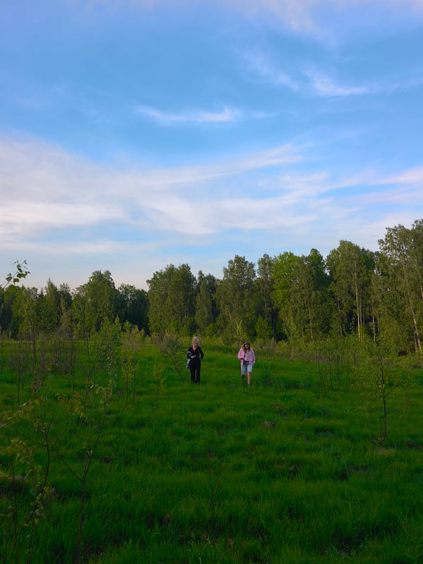 Nature walk documented in rural Mars, Russia countryside