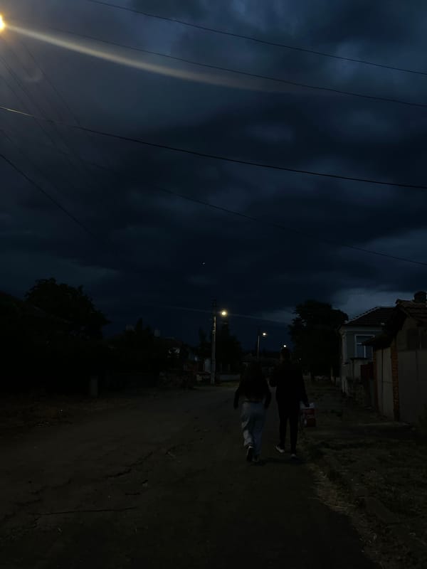 Evening gardening and street scenes captured in Lozarevo, Bulgaria