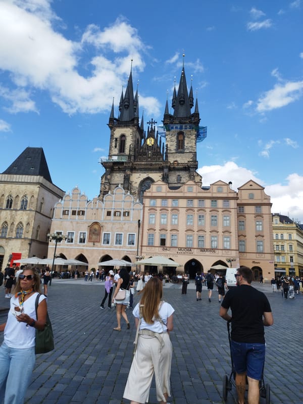 Afternoon walk through Prague's medieval Old Town and Charles Bridge