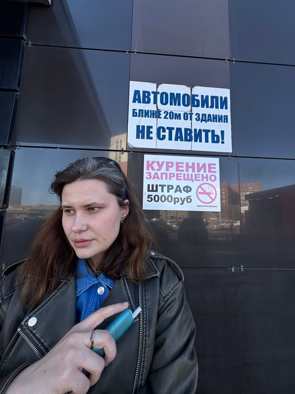 Women photographed during morning hours across Izhevsk, Russia