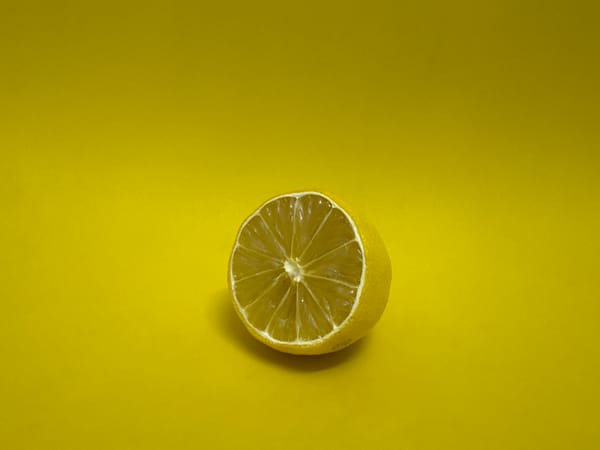 Fresh lemon and local water brand, Almaty