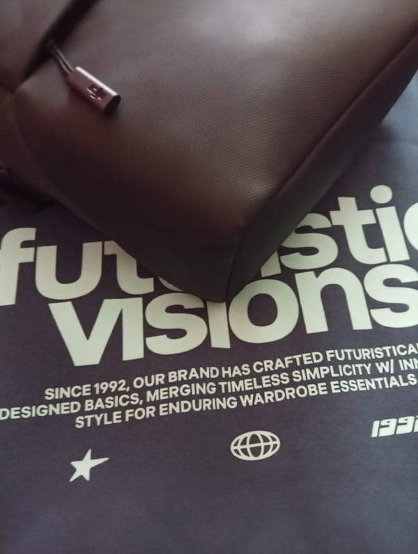 Bag spotted on branded fabric in Bulgarian village
