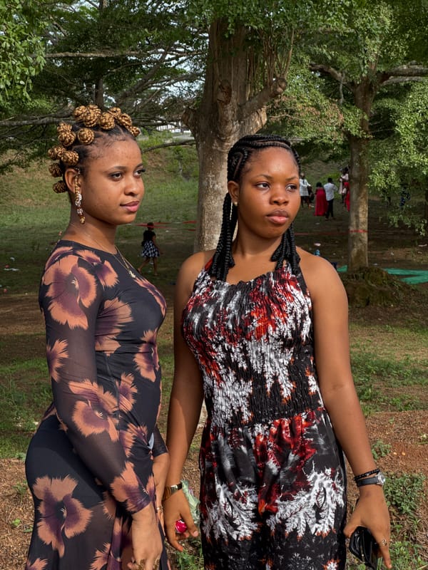 Social gatherings and selfies in Nigerian park areas