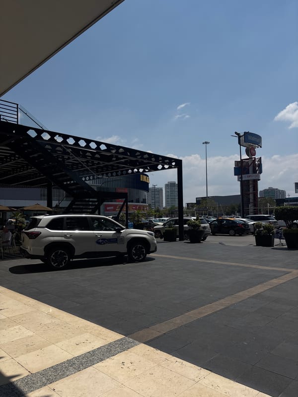 Construction and retail activity documented in Mexican suburb