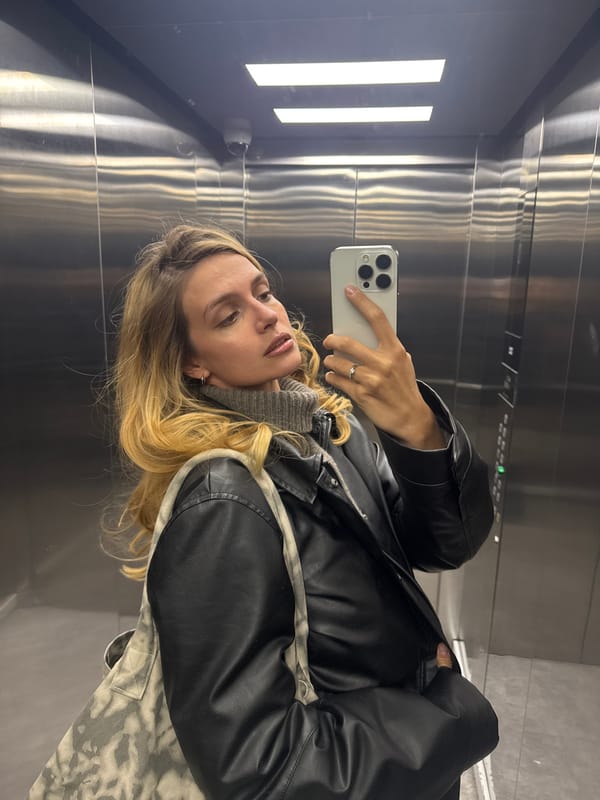 Woman Takes Selfies in Elevator and Car
