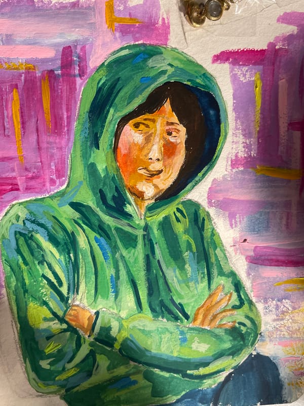 Artist documents mixed-media sketchbook work in Maidstone