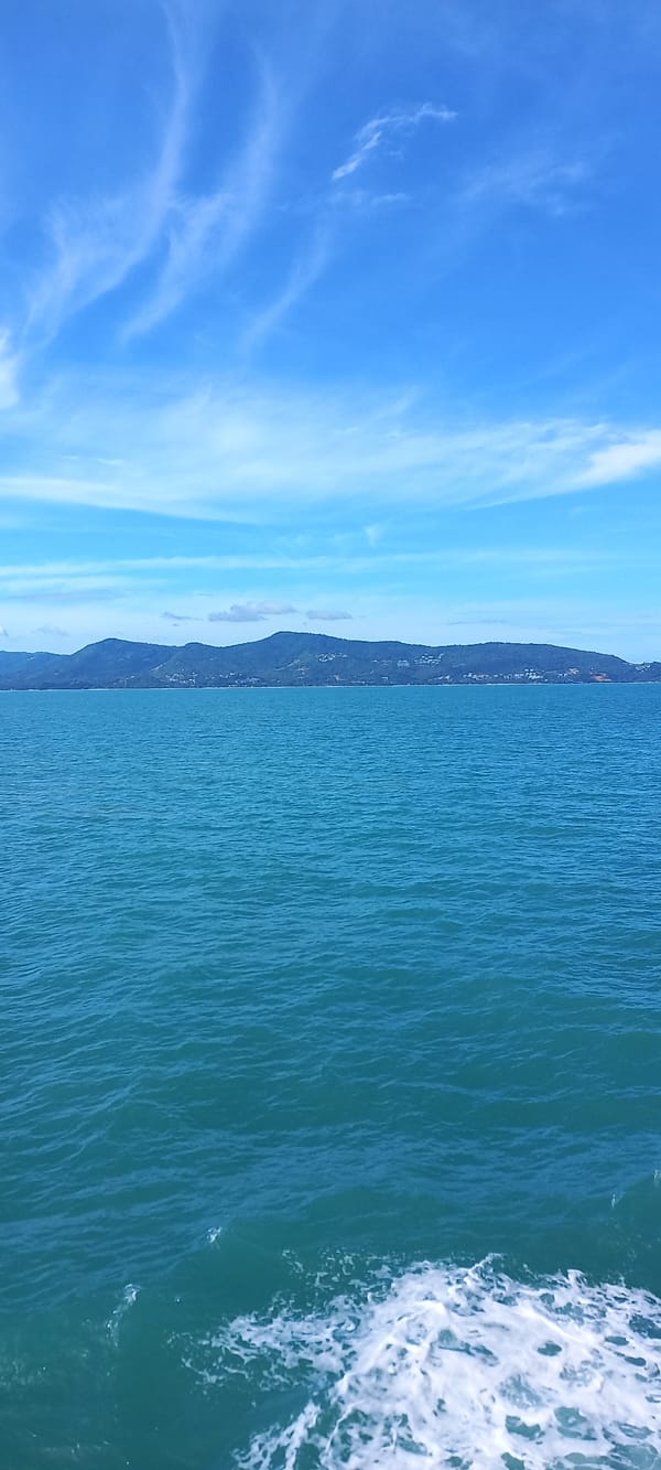 Boat journey documented near Ko Samui coastline, Thailand