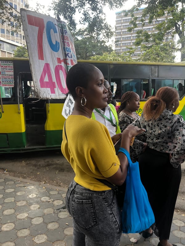 Daily life scenes captured in Nairobi including transport, electoral activity