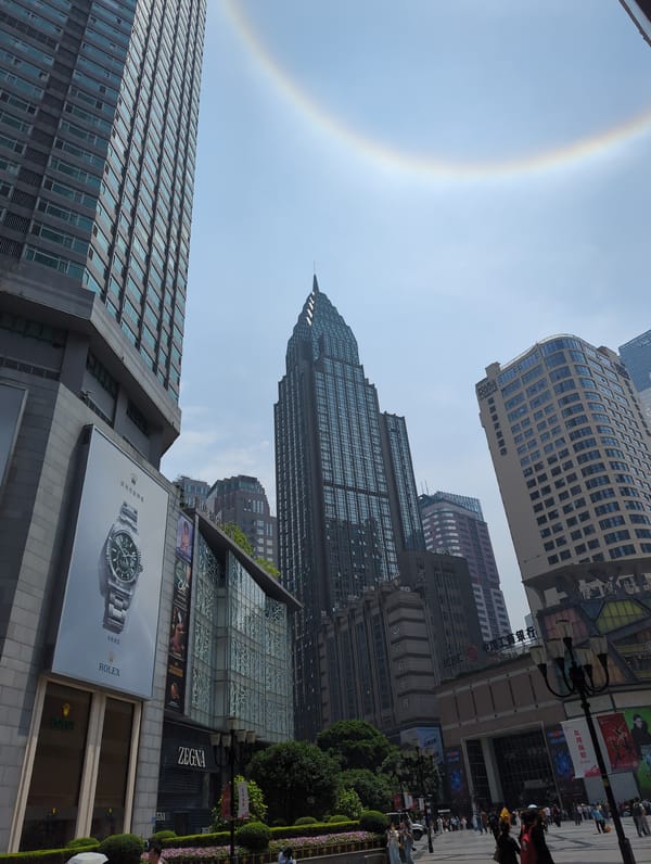 Early morning street life captured across Yuzhong District