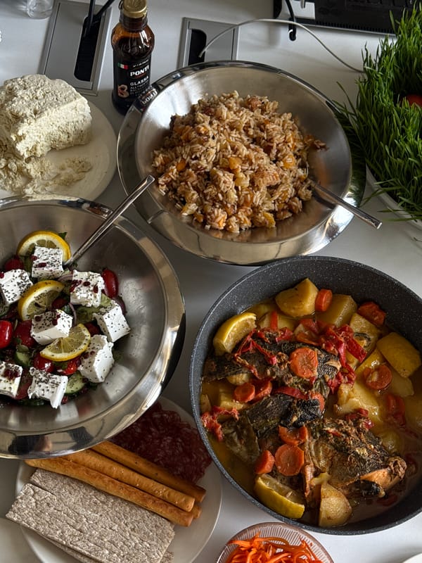 Woman prepares Easter celebration in Yerevan kitchen