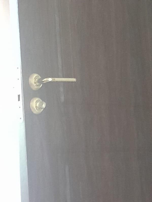 Assorted unrelated snapshots: doors, skies, and placeholder text
