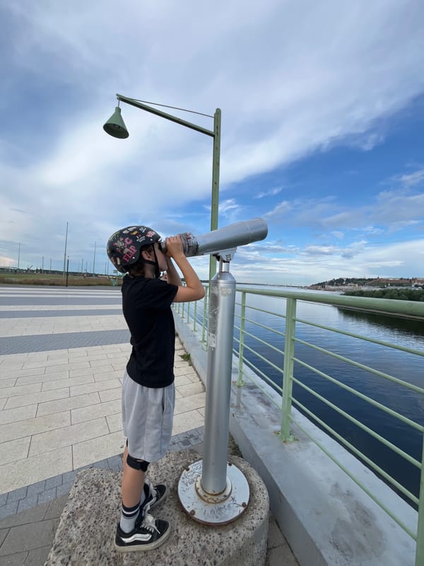 Taking in the view near Alexander Nevsky Cathedral, Nizhny Novgorod