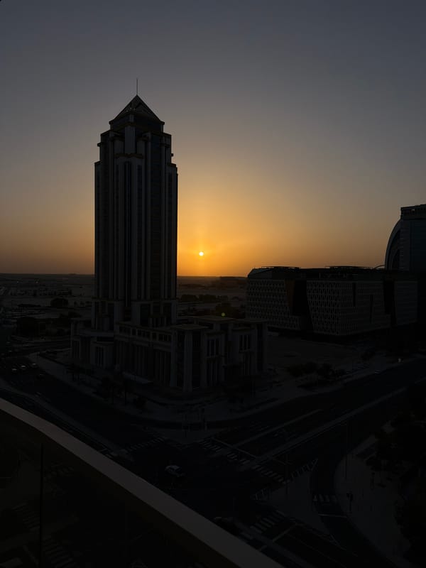 Sunset Over City Skyline Captured by Multiple Witnesses