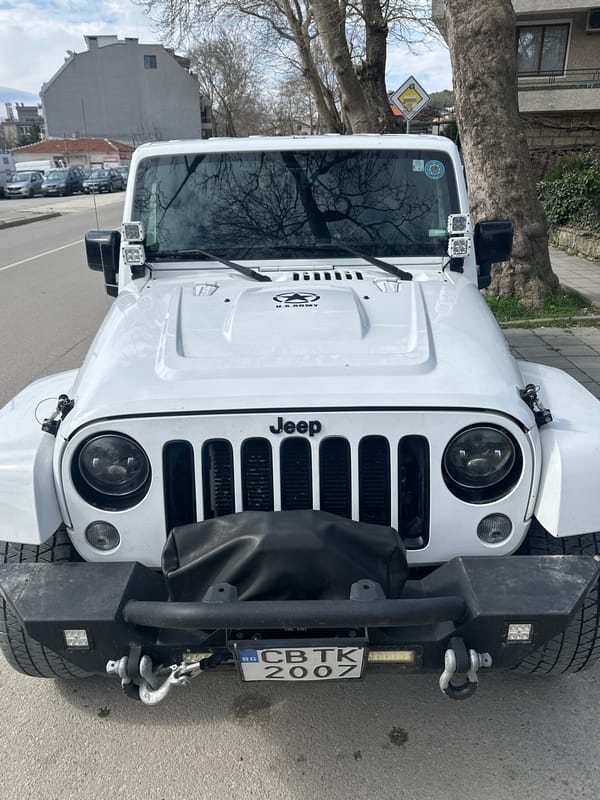 Modified Jeep Wrangler spotted parked on Varna street