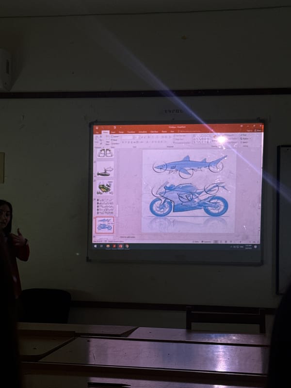 PowerPoint presentation displayed on classroom smartboard in Yerevan