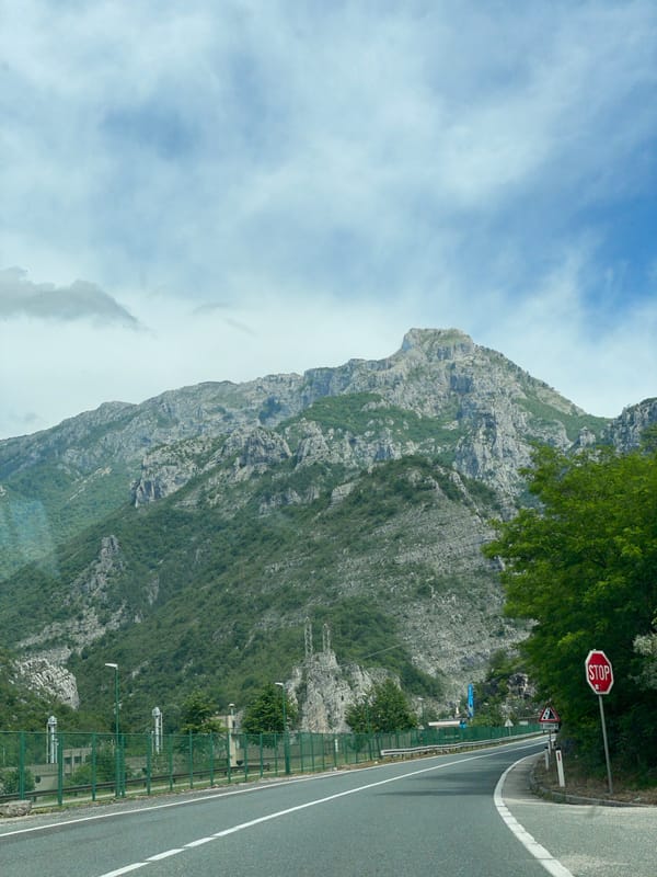 Mountain highway documented in Donja Jasenjani, Bosnia Herzegovina