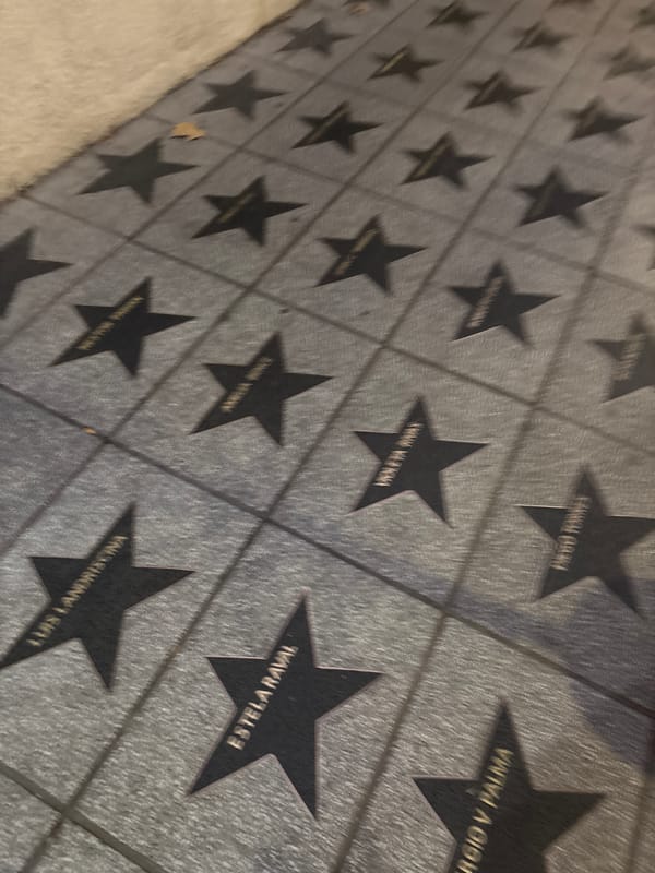 Buenos Aires Walk of Fame documented by witness