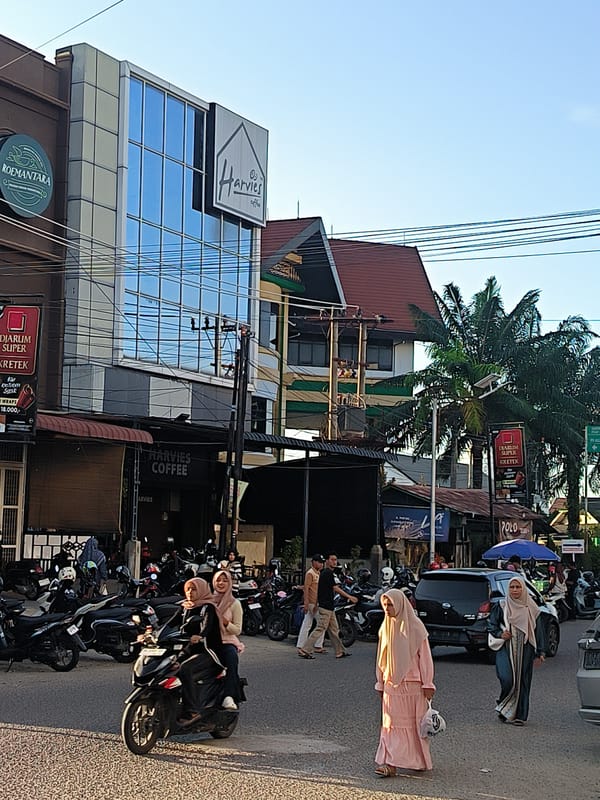 Daily life documented across Lhokseumawe, Indonesia morning hours