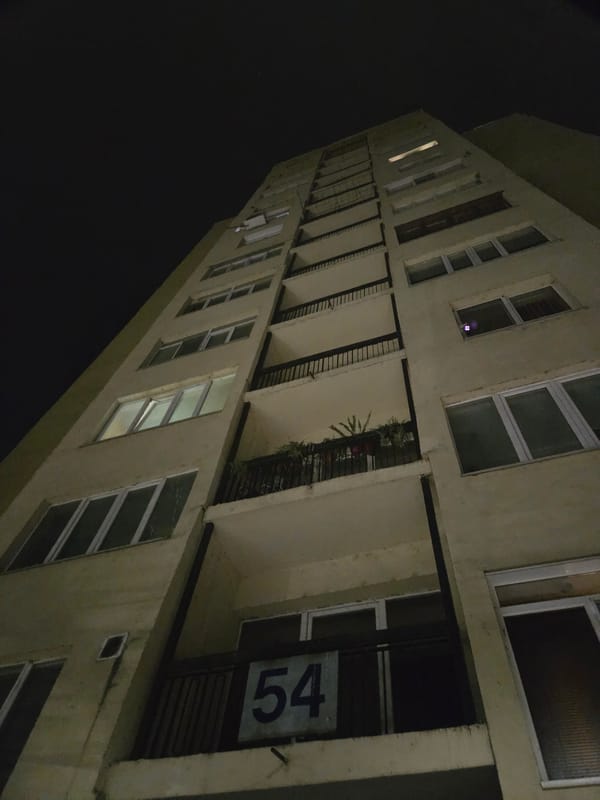 Nighttime urban documentation captures everyday Pleven street scenes