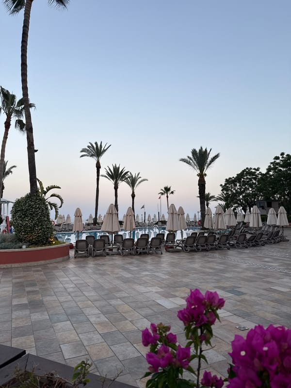 Resort scenery observed in Kemer, Turkey coastal area