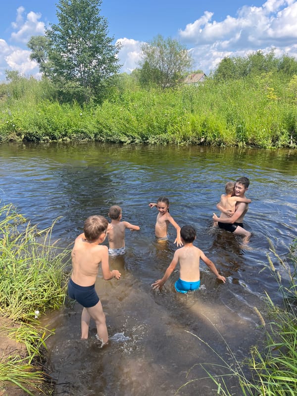 Saturday vlog: kids swimming in a river, rural outing