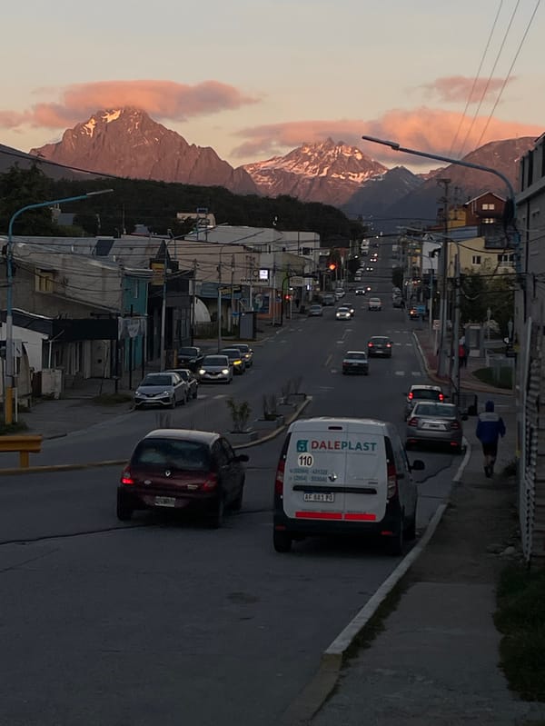 Late night life captured across Ushuaia streets and homes