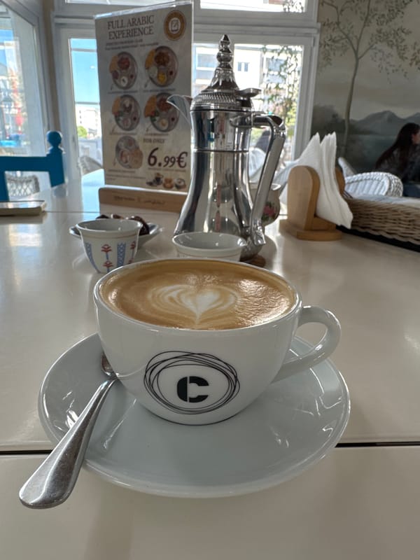 Morning café scene documented in Podgorica, Montenegro