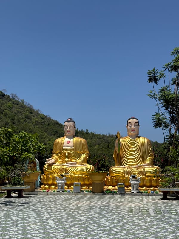 Golden Buddha statues spotted at temple in Vietnam