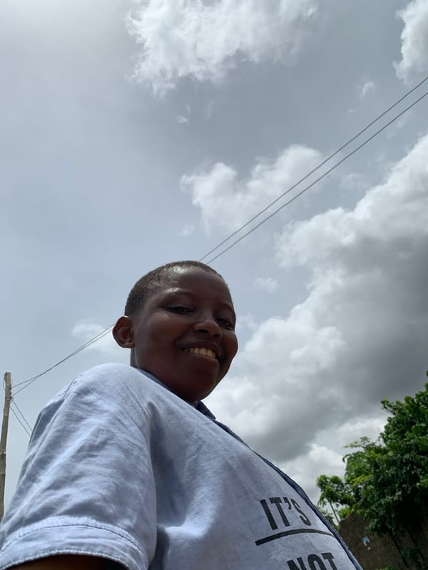 Person documents casual walk through Ikorodu, Nigeria with selfies