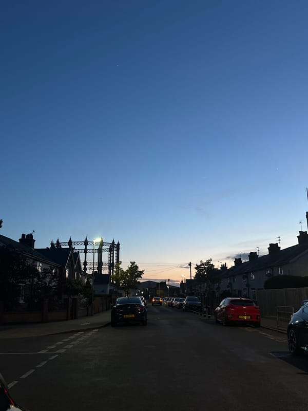 Dusk scenes captured in Great Yarmouth streets