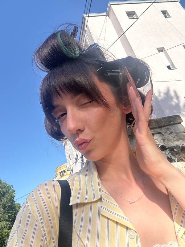 Getting ready and running errands on a sunny Belgrade afternoon