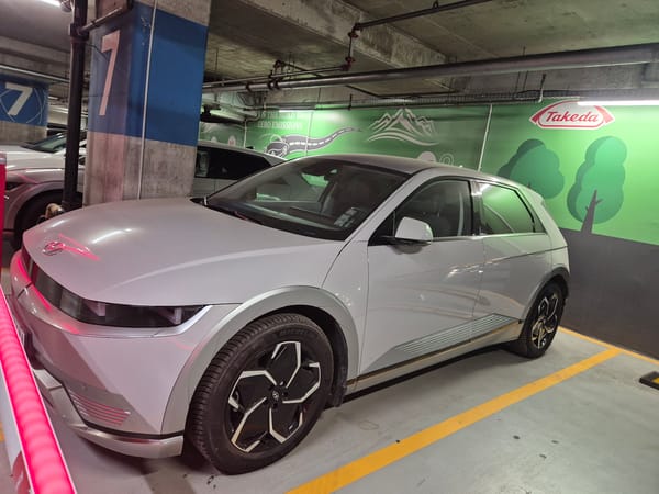 Electric vehicles gathered in Sofia parking garage