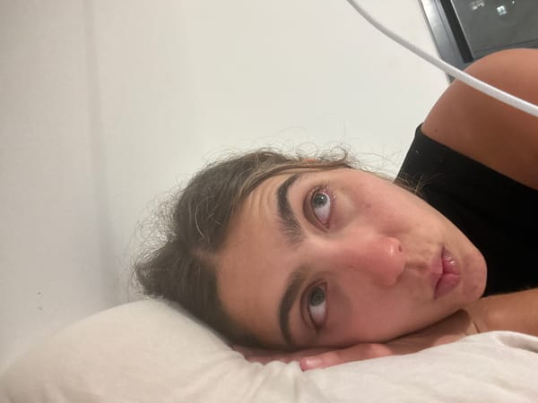 Woman photographed on pillow in Givatayim