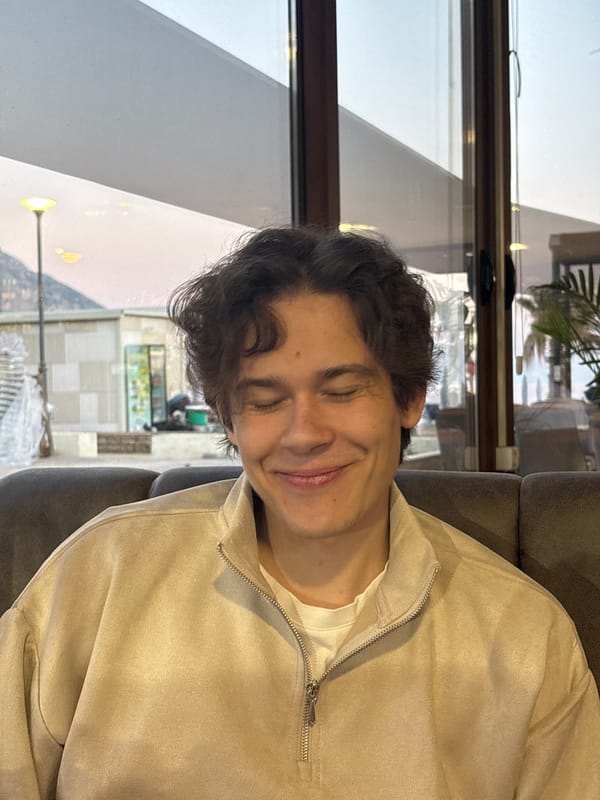 Young man enjoys traditional meal at Montenegro restaurant