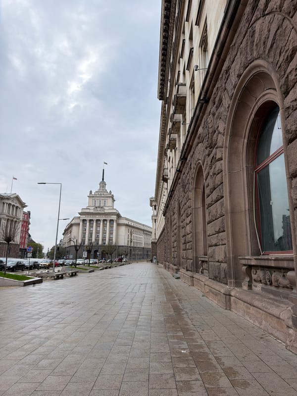 Early morning street documentation captures ordinary Sofia moments