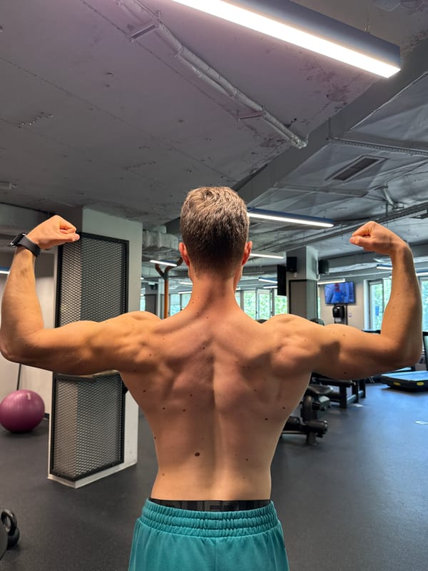 Gym workout session and café visit documented in Sofia
