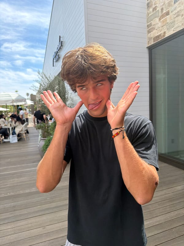 Casual gathering observed in outdoor Malibu setting Friday evening