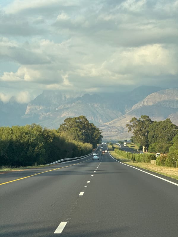 Normal traffic observed on Drakenstein Nu road, South Africa