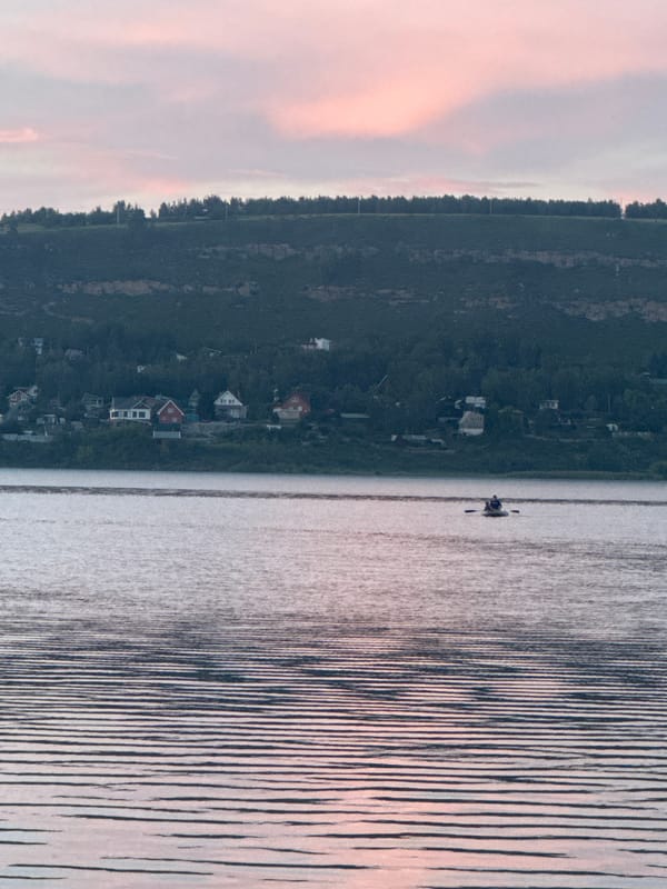 A lazy July afternoon by the water in Irkutsk
