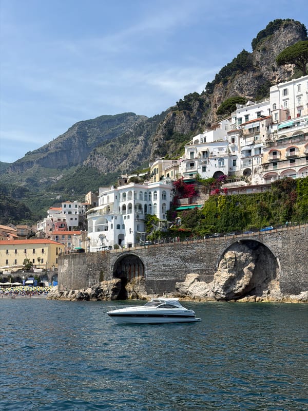 Maritime activity documented off Pogerola coast, Italy