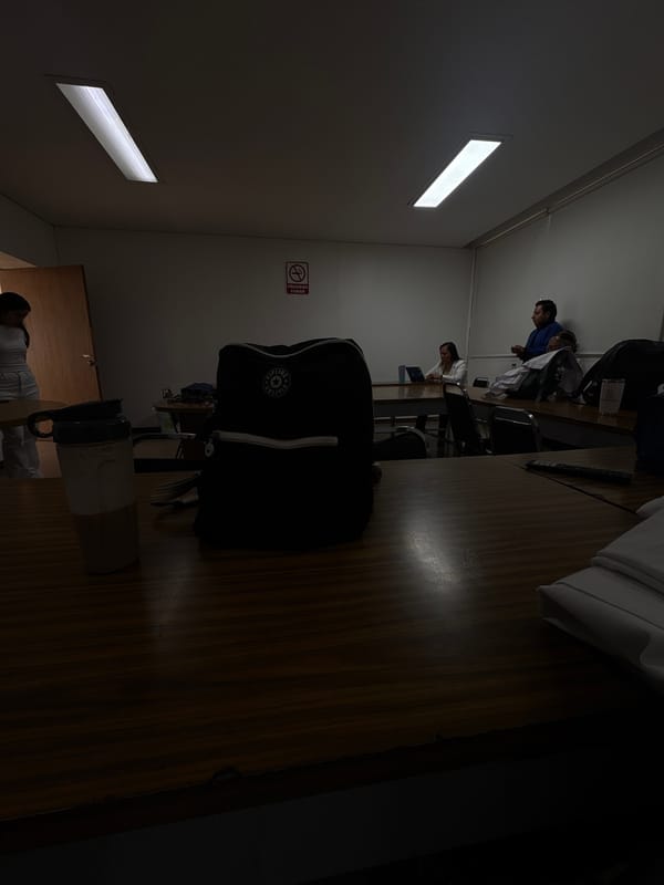 Indoor training session documented in Puebla classroom setting